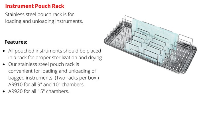 AR910 Instrument Pouch Rack