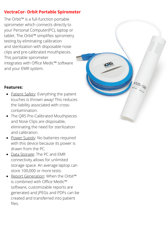 Orbit Portable Spirometer