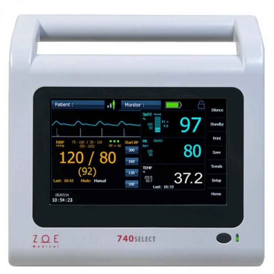Zoe Medical 740SELECT XM000 Vital Signs Monitor w/ NIBP & SpO2