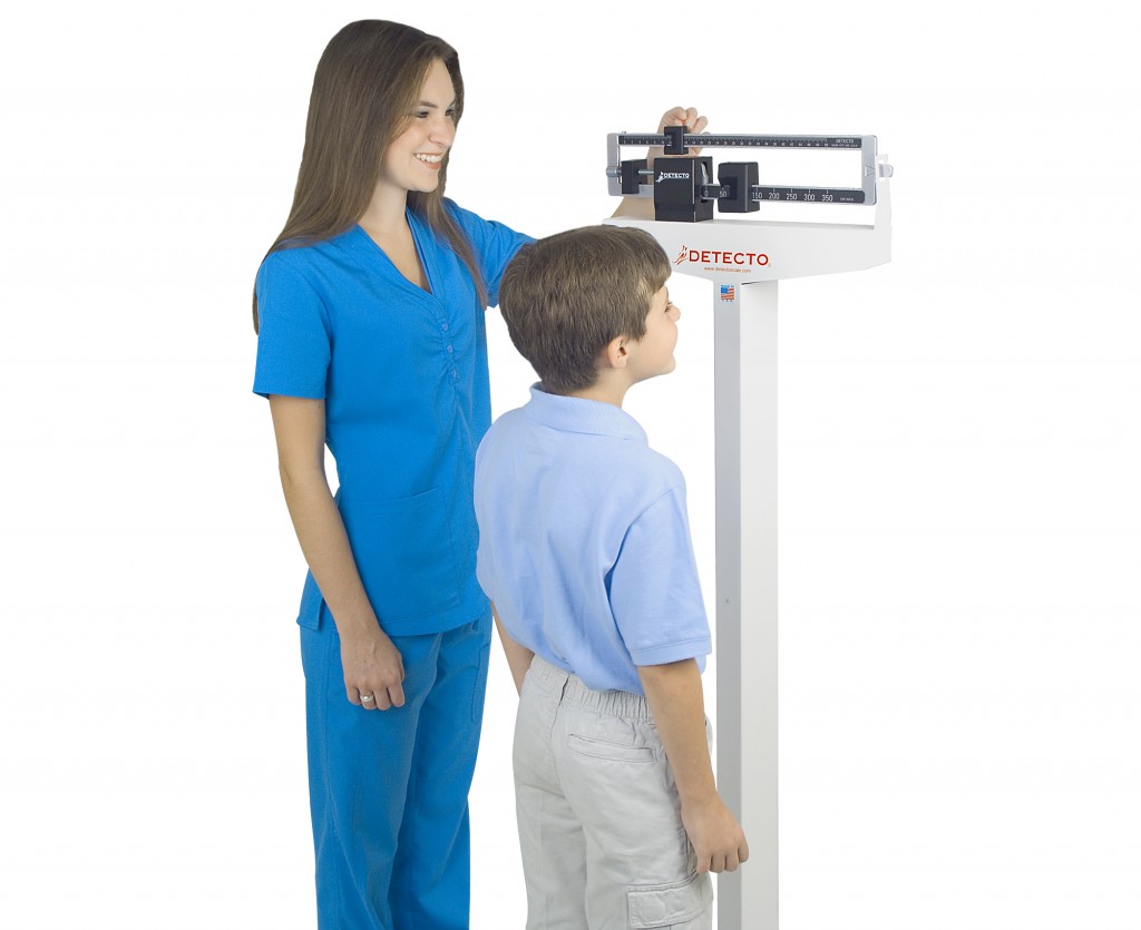 Detecto Solo Digital Eye Level Physician Scale with Height Rod