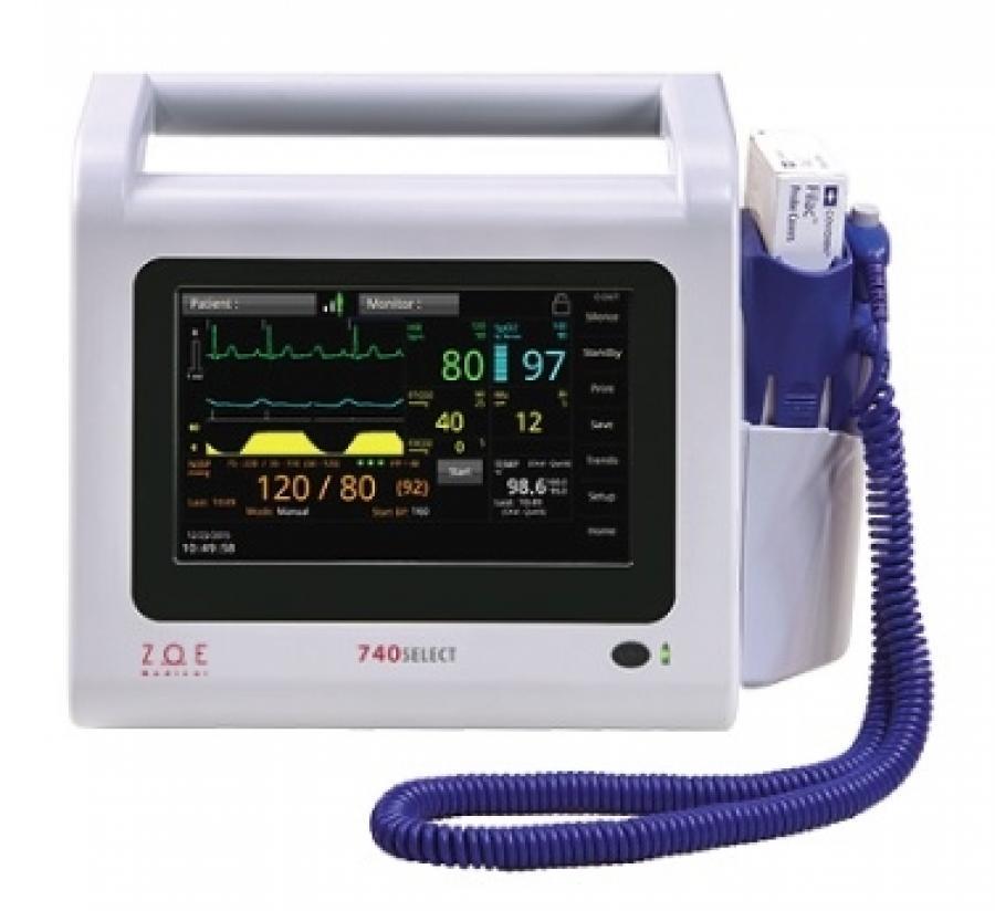 Zoe Medical 740SELECT XM000 Vital Signs Monitor w/ NIBP & SpO2