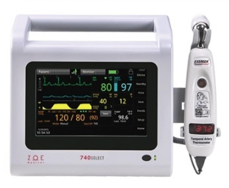 Zoe Medical 740SELECT XM000 Vital Signs Monitor w/ NIBP & SpO2