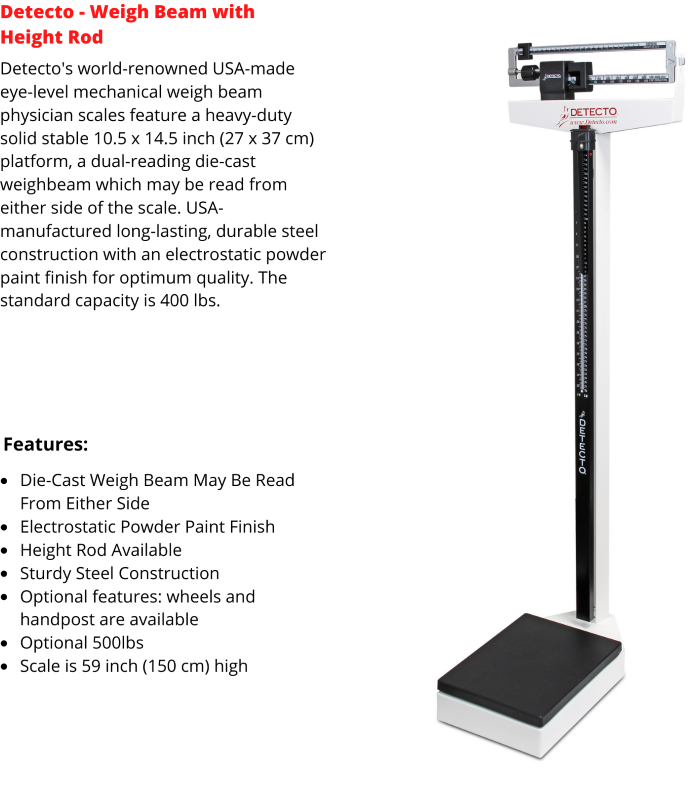 Detecto Mechanical Standing Scale